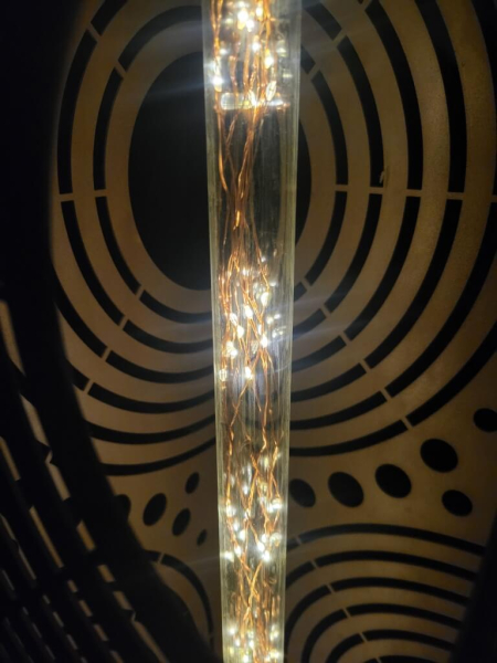 Edelrost Dekosäule Leuchtsäule Orbita