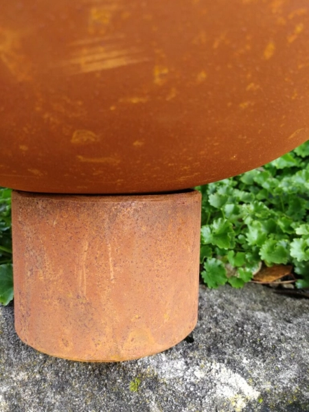 Edelrost Schale Fanny mit Standfuss
