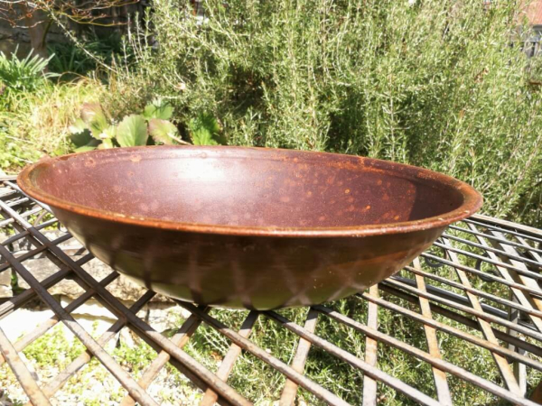Edelrost Dekoschale Eve, 27 cm lackiert