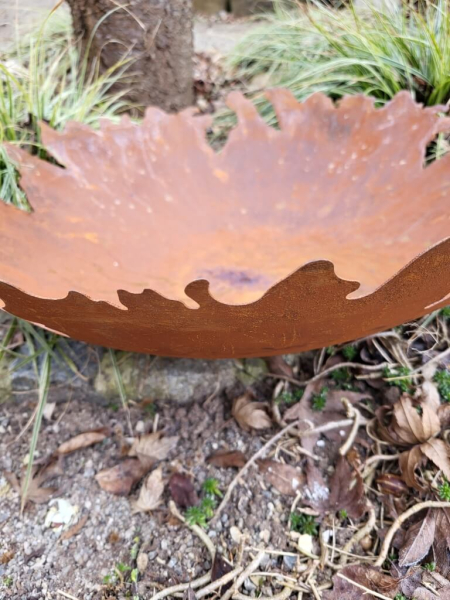 Edelrost Schale fransig