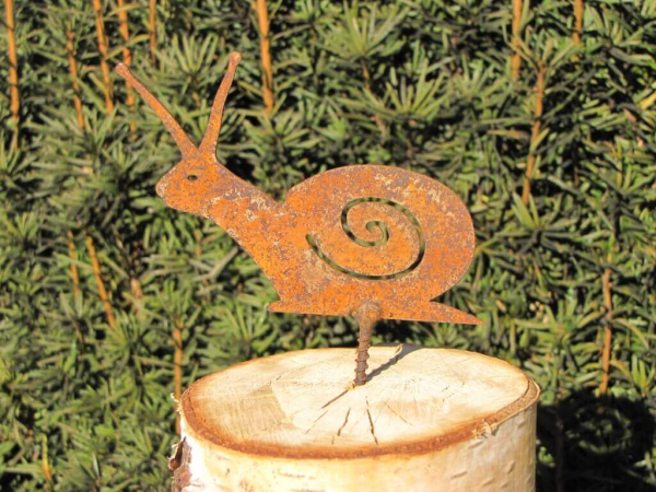 Edelrost Schnecke zum Schrauben