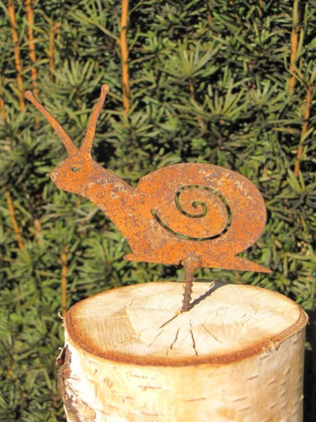 Edelrost Schnecke zum Schrauben