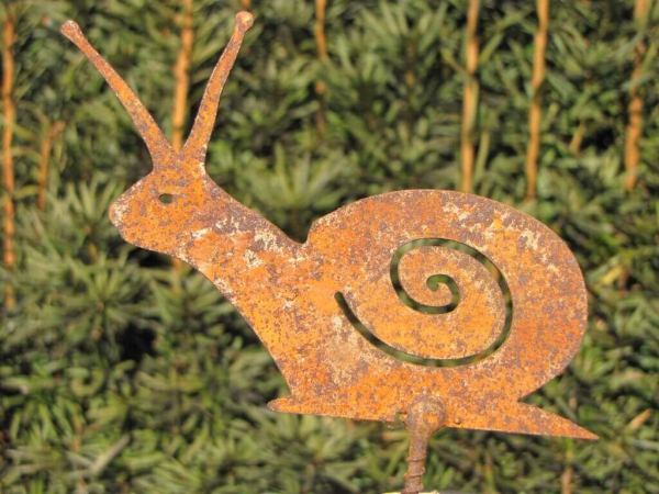Edelrost Schnecke zum Schrauben
