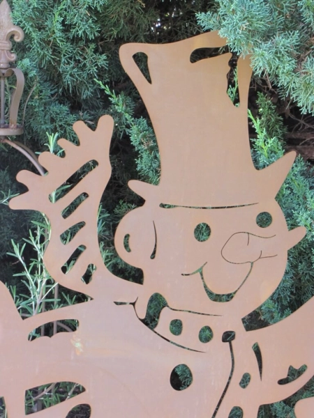 Edelrst Schneemann mit Laterne
