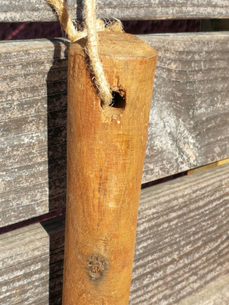 Edelrost Schöpflöffel mit Holzgriff für die Wand