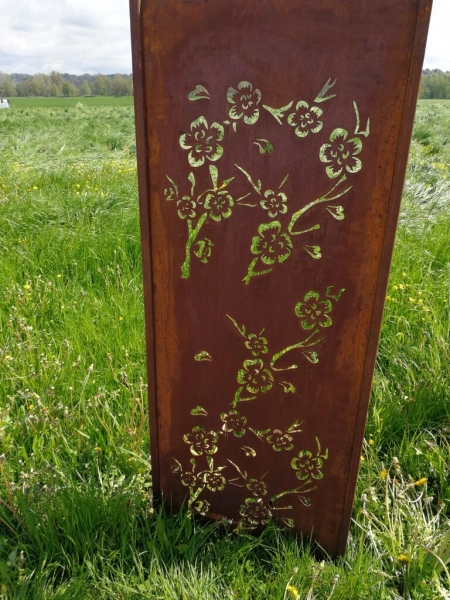 Edelrost Paravent Hanami