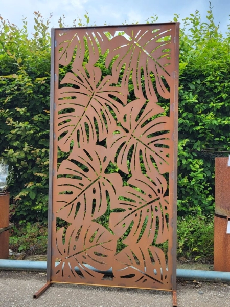 Edelrost Sichtschutzwand Monstera (Fensterblatt) Edelrost Sichtschutzwand Monstera (Fensterblatt)