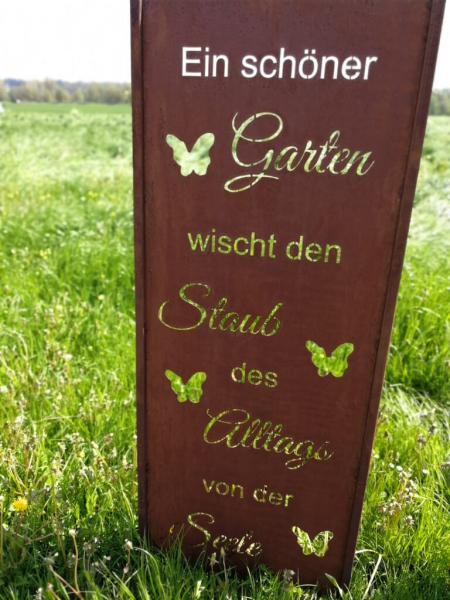 Edelrost Paravent Staub des Alltags