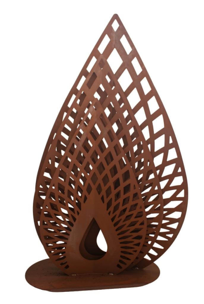 Edelrost Skulptur Tropfen