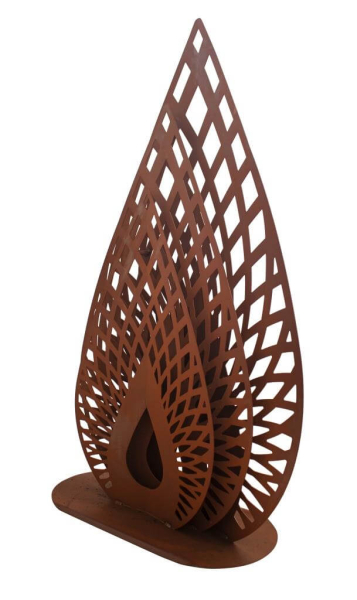Edelrost Skulptur Tropfen