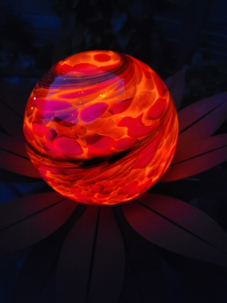 Edelrost Solarblume Maya, rot