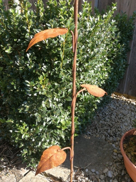 Edelrost Gartenstecker Sonnenblume 3D