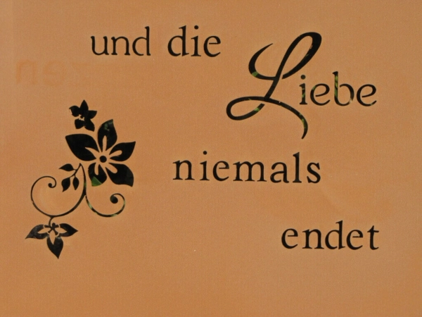 Edelrost Gedichttafel Familie Leben Liebe 40 cm