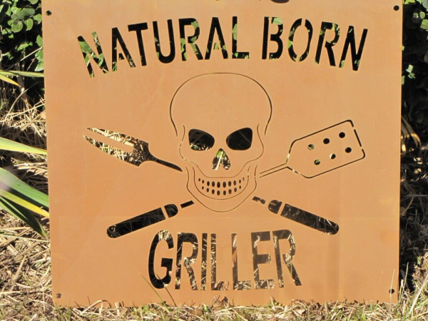 Edelrost Schild Natural Born Griller