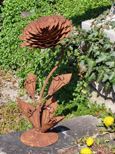 Edelrost Blütenständer für Blumen