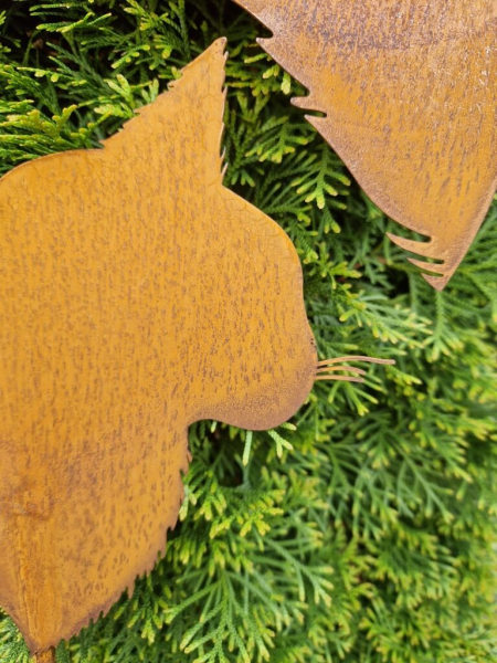 Edelrost Herzstecker Hund und Katze