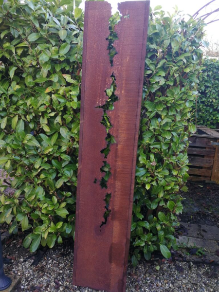 Edelrost Sichtschutzelement Stele Riss, 180 cm