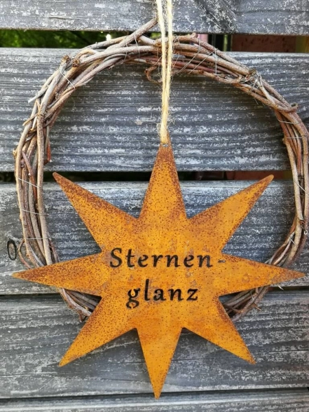 Edelrost Stern Sternenglanz, zum Hängen