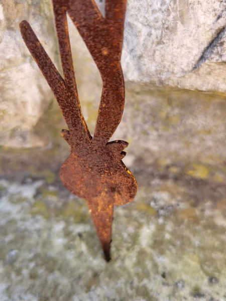 Edelrost Stecker Schachbrettblume