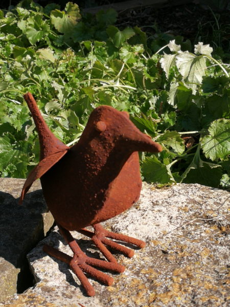 Edelrost Vogel Hans sitzend
