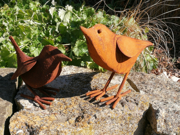 Edelrost Vogel Hans sitzend