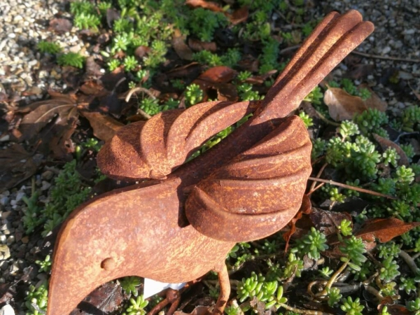 Edelrost Vogel Kunigunde, klein