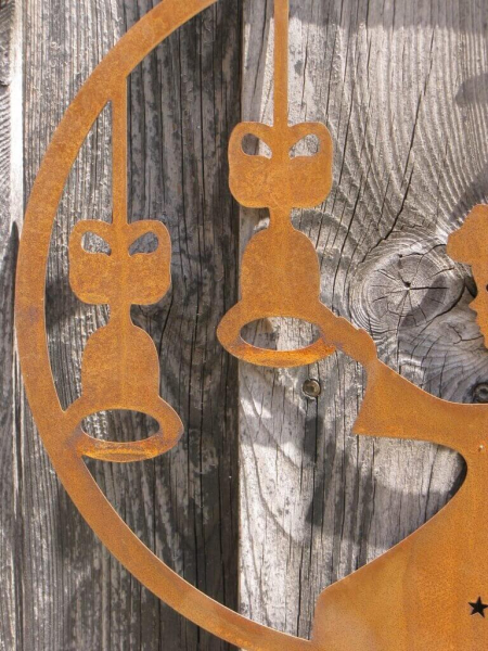 Edelrost Wandbild Engel