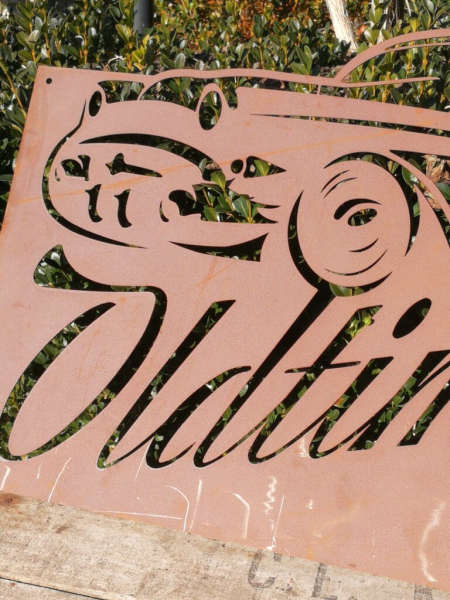 Edelrost Wandbild Oldtimer