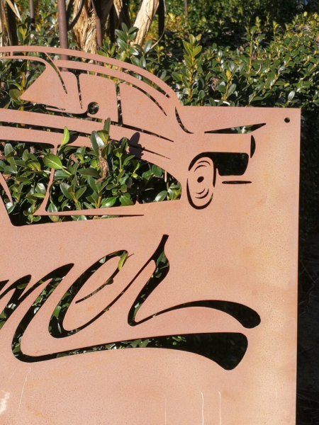 Edelrost Wandbild Oldtimer