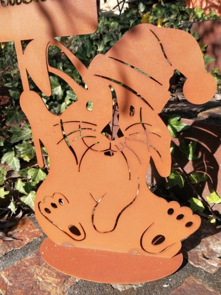 Edelrost Weihnachtsbunny