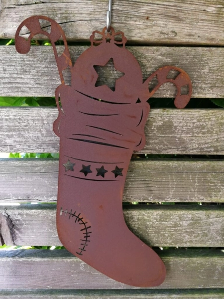 Edelrost Weihnachtssocke Süßes