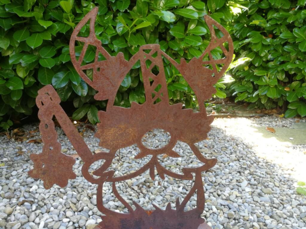 Edelrost Wikinger Björn mit Morgenstern