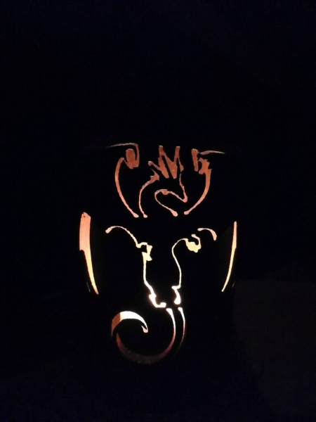 Edelrost Windlicht Drache