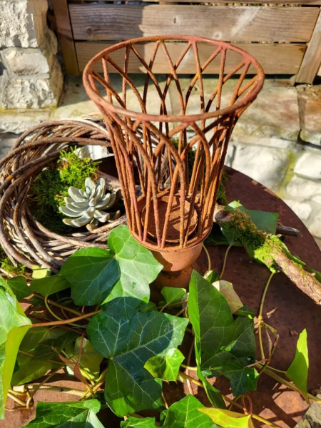 Edelrost Windlicht Pokal