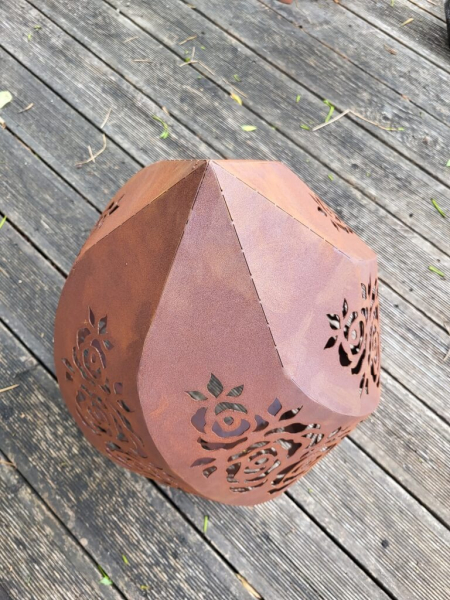 Edelrost Windlicht Rosentraum