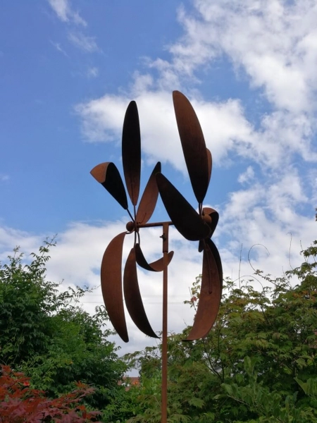 Edelrost Windrad Karussell 85 cm