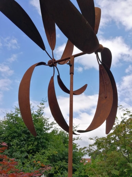 Edelrost Windrad Karussell 85 cm