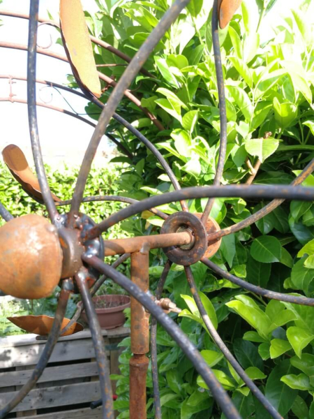 Edelrost Windrad Löffel, 80 cm