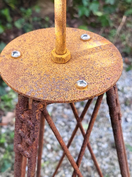 Edelrost Windrad Windmühle auf Ständer