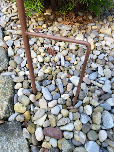 Edelrost Gartenstecker Winterkinder, Mädchen