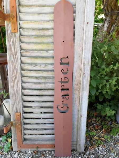 Edelrost Zaunlatte Garten