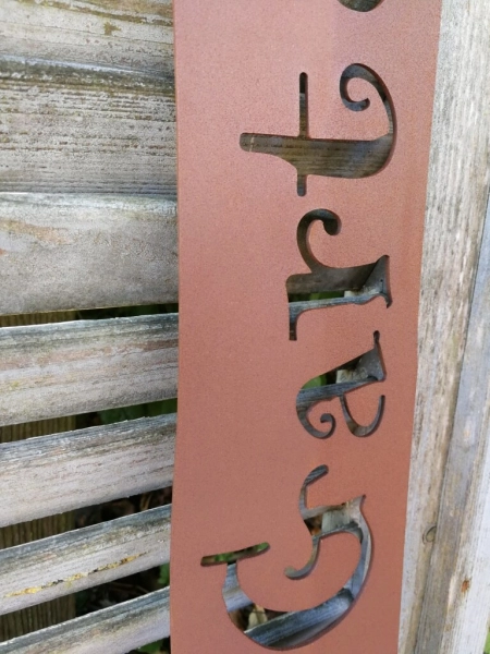 Edelrost Zaunlatte Garten