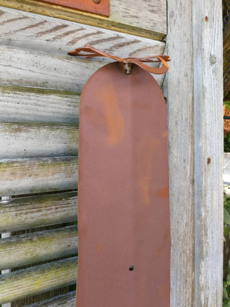 Edelrost Zaunlatte Schmetterling