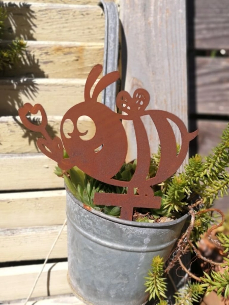 Edelrost Beetstecker fleißiges Bienchen