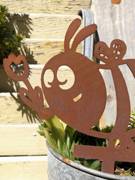 Edelrost Beetstecker fleißiges Bienchen