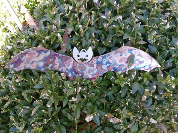 Edelstahl Fledermaus zum Hängen