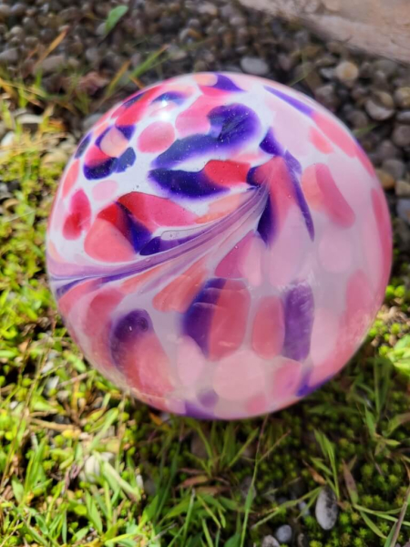 Ersatzglaskugel rosa, M8 Gewinde