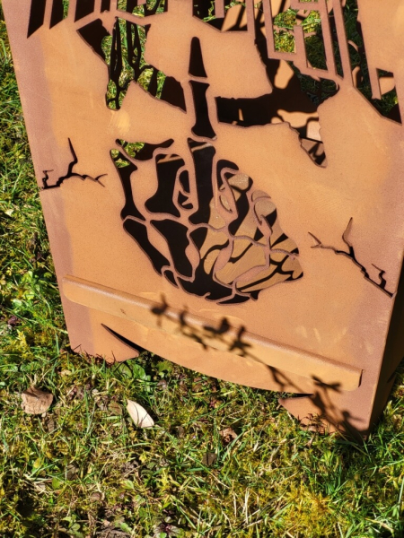 Edelrost Feuerkorb Heavy Metal