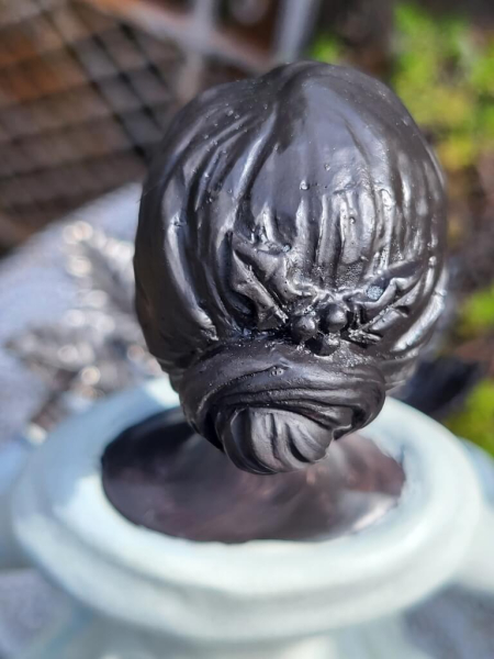 Polyresin Frau Troupe mit Blätterschale, weiß