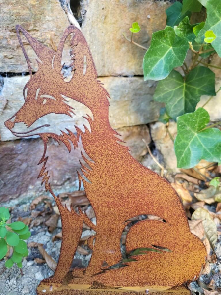 Edelrost Fuchs Rennard, lackiert